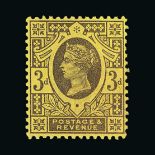 Great Britain - QV (surface printed) : (SG 204) 1887-92 Jubilee 3d purple/orange, fresh u.m.