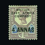 British East Africa : (SG 3) 1890 on GB 4a on 5d, dealer's initials on reverse, fresh, fine m.m.