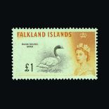 Falkland Islands : (SG 193-207) 1960-66 BIRDS set to £1, fine and fresh, u.m. (15) Cat £170 (image