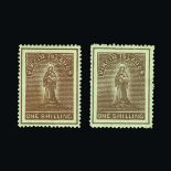 British Virgin Islands : (SG 32-41) 1887-9 QV Wmk.Crown CA, Perf.14. 1d x3, 4d x3, 6d x2, 1/-x2,