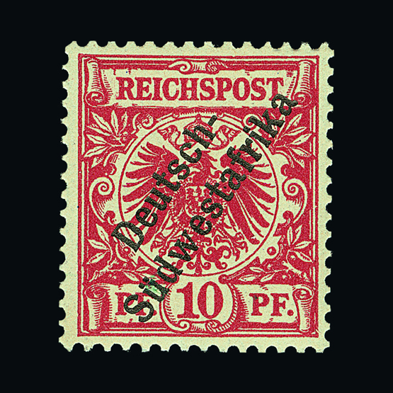 Germany - Colonies - South West Africa : (SG 7) 1898 Overprint on Germany 10pf deep rose-red fresh