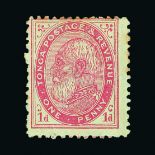 Tonga : (SG 1) 1886-88 1d carmine, perf 12½, centred to NW, some lightly toned perfs, unused no gum.
