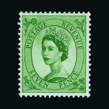 Great Britain - QEII (pre-decimal) : (SG 540-56) 1955-58 Edward's Crown set to 1s6d, gum crease on