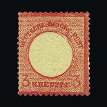 Germany - 1871 to 1945 : 1872 Large Shield 3k. lilac carmine (Mi. 25) showing almost complete double