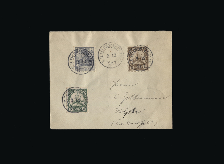 Germany - Colonies - South West Africa : 1904 Military cancellation : small cover to Germany (