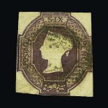 Great Britain - QV (embossed) : (SG 58) 1847-54 6d mauve, v.g.u. Cat £1000 (image available)