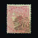 Great Britain - QV (surface printed) : (SG 63) 1855-57 medium Garter 4d carmine, centred to SW,