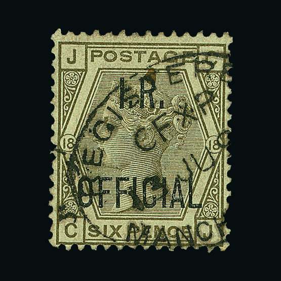 Great Britain - Officials : (SG O2-4) 1880-81 INLAND REVENUE ½d pale green, 1d and 6d, fine used.