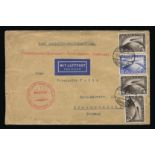 General - Zeppelins/Airships : 1929 Germany-Round the World flight Friedrichshafen to