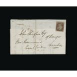 Great Britain - Covers - QV : (SG 8) 1841 1d red-brown, plate 38 or 41, TD, 4 good to large margins,