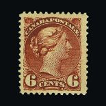 Canada : (SG 107) 1889-97 Ottawa printing 6c red brown fresh well centred unmounted mint, with CPE(