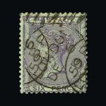 Great Britain - QV (surface printed) : (SG 109) 1855-57 6d deep lilac, centred to SE, LONDON cds