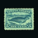 Newfoundland : (SG 48) 1880-82 Seal 5c pale dull blue fresh mint Cat £325 (image available)