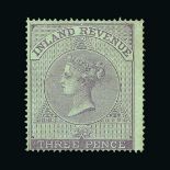 Great Britain - Postal Fiscals : (SG F13) 1860-67 large Anchor (16mm) 3d pale reddish lilac, centred