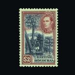 British Honduras : (SG 150-161) 1938-47 KGVI set to $5 very fine mint, odd vals unmounted (incl.$