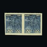 Brazil : (SG 627 S) 1939 Child Welfare 100r + 100r x 3 progressive proofs & one for the 200r + 100r.