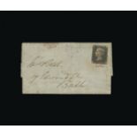 Great Britain - Covers - QV : (SG 3) 1840 1d grey-black, plate 2, BG, into at NW corner, slight