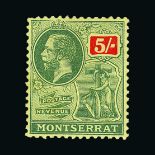 Montserrat : (SG 49-59) 1916-22 KGV  Wmk. MCCA. Set complete to 5/- with extra listed shades/