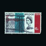 Great Britain - QEII (pre-decimal) : (SG 660var) 1964 FRB 6d, with DOUBLE PRINT OF BLACK, damaged SE