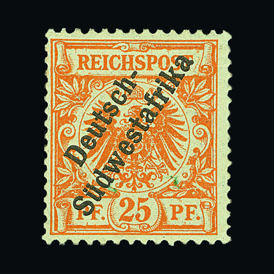 Germany - Colonies - South West Africa : (SG 5-10) 1898 Overprinted German issue 3pf - 50pf basic