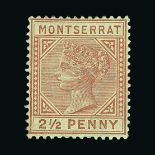 Montserrat : (SG 9) 1884-85 CA 2½d red brown fresh mint, part original gum Cat £275 (image