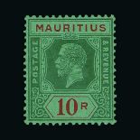 Mauritius : (SG 224-41) 1921-34 Script set ex 1c but with both Dies of 12c(20) fresh m.m., the