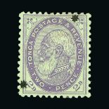 Tonga : (SG 8a) 1891 2d violet, perf 12 x 11½, ovptd with two stars, well centred, horizontal gum