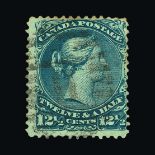 Canada : 1868-97 QV isssues on leaves, mainly fu with useful variety of shades from SG46 (unused),