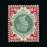 Great Britain - QV (surface printed) : (SG 214wi) 1900 Jubilee 1s green and carmine, with INVERTED