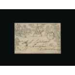 Great Britain - Covers - QV : 1841 MULREADY 1d ENVELOPE, Stereo A143 Forme 2, used from MORETON-IN-