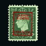 Hong Kong : 1940Ís Liquidation of Empire German Anti-Bitish Propaganda forgery of KG6 ½d green m.