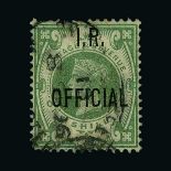 Great Britain - Officials : (SG O13-15) 1887-92 INLAND REVENUE ½d, 2½d and 1s dull green (fair