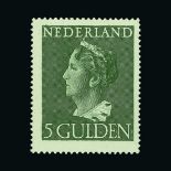 Netherlands : (SG 618) 1946 Queen Wilhelmina 5g deep green l.m.m. Cat £225 (image available) [US1]