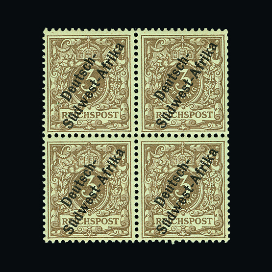 Germany - Colonies - South West Africa : (SG 1a) 1897 Overprinted Germany 3pf bistre-brown - very