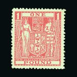 New Zealand - Postal Fiscals : (SG F179) 1936-39 £1 pink, single line watermark on WT paper, fine