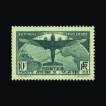 France : (SG 553-554) 1936 South America flight pair (1F50c gum a little streaky) fresh mm - the 10F