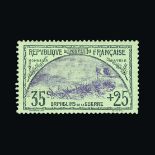 France : (SG 374) 1917-19 War Orphans 35c + 25c, well centred, very fresh, fine mint. Cat £225 (