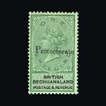 Bechuanaland : (SG 46) 1888 QV 'Protectorate' opt on 1/- green & black - v.fresh lmm. Cat £130 (