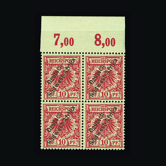 Germany - Colonies - South West Africa : (SG 3) 1897 Overprinted Germany 10pf bright carmine in