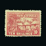 New Guinea : (SG 125-35) 1925-27 Village set to 10s (hinge thin), incl. 6d shade (toned), m.m. (