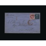 Great Britain - Covers - QV : (SG 47,103) 1872 registered mixed franking cover from London to
