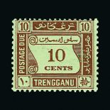 Malaya - Trengganu : (SG D1-4) 1937 Postage Due set of 4 m.m. Cat £170 (image available) [US1]