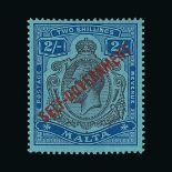 Malta : (SG 111) 1922 Self Govt MCA 2s purple and blue/blue fresh m.m. Cat £250 (image available) [