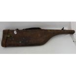 Leg of Mutton leather Gun Case, 31”l.