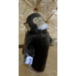 Steiff Hand Puppet, in the form of a monkey, 10”h.