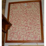 Oak Framed Morris & Co wall paper sample - Bird & Anemone by Morris & Co &