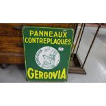 French “Panneaux” Enamel Advertising Sign, 19”h