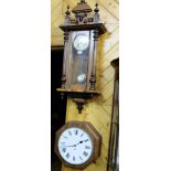 Spring driven Vienna Wall Clock (working) & octagonal framed wall clock (2)