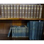 Two shelves of bound Charles Dickens Novels (3 sets, 32 approx)