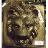 Composition model of a lion's head.